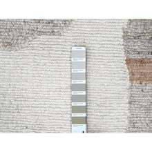 Load image into Gallery viewer, 8&#39;2&quot;x10&#39; Alabaster White, Minimalist Swedish Design, Flat Weave with Pile, Hand Knotted, Natural Wool, Oriental Rug FWR62010
