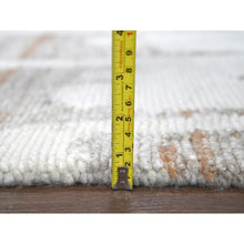 Load image into Gallery viewer, 2&#39;2&quot;x3&#39; Swan White, Minimalist Swedish Design, Flat Weave with Pile, Hand Knotted, Organic Wool, Mat, Sample, Oriental Rug FWR62016