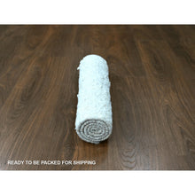 Load image into Gallery viewer, 2&#39;x3&#39; Chiffon White, Minimalist Swedish Design, Hand Knotted, Natural Wool, Sample, Mat, Oriental Rug FWR62064