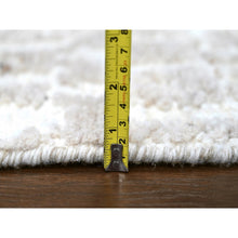Load image into Gallery viewer, 2&#39;x3&#39; Chiffon White, Minimalist Swedish Design, Hand Knotted, Natural Wool, Sample, Mat, Oriental Rug FWR62064