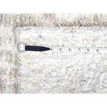 Load image into Gallery viewer, 2&#39;x3&#39; Chiffon White, Minimalist Swedish Design, Hand Knotted, Natural Wool, Sample, Mat, Oriental Rug FWR62064
