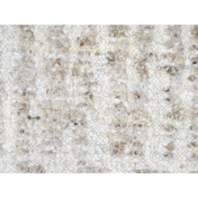 Load image into Gallery viewer, 2&#39;6&quot;x7&#39;9&quot; Alabaster White, Minimalist Swedish Design, Hand Knotted, 100% Wool, Runner, Oriental Rug FWR62070