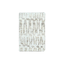 Load image into Gallery viewer, 2&#39;x2&#39;9&quot; Bone White, Minimalist Swedish Design, Hand Knotted, Organic Wool, Sample, Mat, Oriental Rug FWR62076
