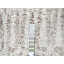Load image into Gallery viewer, 10&#39;x13&#39;10&quot; Bone White, Minimalist Swedish Design, Hand Knotted, Pure Wool, Oriental Rug FWR62094