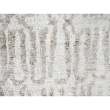 Load image into Gallery viewer, 10&#39;x13&#39;10&quot; Bone White, Minimalist Swedish Design, Hand Knotted, Pure Wool, Oriental Rug FWR62094