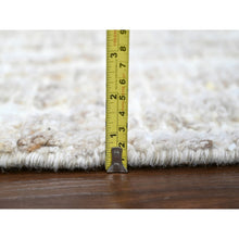 Load image into Gallery viewer, 10&#39;x13&#39;10&quot; Bone White, Minimalist Swedish Design, Hand Knotted, Pure Wool, Oriental Rug FWR62094
