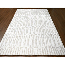 Load image into Gallery viewer, 12&#39;2&quot;x15&#39; Alabaster White, Minimalist Swedish Design, Hand Knotted, 100% Wool, XL, Oversized, Oriental Rug FWR62106