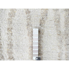 Load image into Gallery viewer, 12&#39;2&quot;x15&#39; Alabaster White, Minimalist Swedish Design, Hand Knotted, 100% Wool, Xl, Oversized, Oriental Rug FWR62106