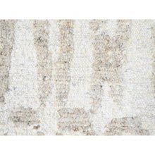 Load image into Gallery viewer, 12&#39;2&quot;x15&#39; Alabaster White, Minimalist Swedish Design, Hand Knotted, 100% Wool, XL, Oversized, Oriental Rug FWR62106