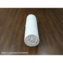 Load image into Gallery viewer, 12&#39;2&quot;x15&#39; Alabaster White, Minimalist Swedish Design, Hand Knotted, 100% Wool, XL, Oversized, Oriental Rug FWR62106