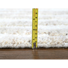 Load image into Gallery viewer, 12&#39;2&quot;x15&#39; Alabaster White, Minimalist Swedish Design, Hand Knotted, 100% Wool, Xl, Oversized, Oriental Rug FWR62106