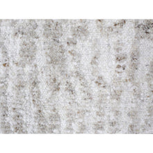 Load image into Gallery viewer, 9&#39;1&quot;x12&#39;1&quot; Bone White, Minimalist Swedish Design, Hand Knotted, Natural Wool, Oriental Rug FWR62112
