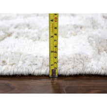 Load image into Gallery viewer, 9&#39;1&quot;x12&#39;1&quot; Bone White, Minimalist Swedish Design, Hand Knotted, Natural Wool, Oriental Rug FWR62112