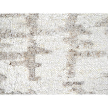 Load image into Gallery viewer, 2&#39;7&quot;x9&#39;10&quot; Parchment White, Hand Knotted, Minimalist Swedish Design, 100% Wool, Runner, Oriental Rug FWR62124