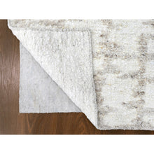 Load image into Gallery viewer, 2&#39;6&quot;x11&#39;10&quot; Lace White, Minimalist Swedish Design, Hand Knotted, 100% Wool, Runner, Oriental Rug FWR62148
