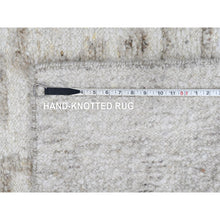 Load image into Gallery viewer, 2&#39;6&quot;x11&#39;10&quot; Lace White, Minimalist Swedish Design, Hand Knotted, 100% Wool, Runner, Oriental Rug FWR62148