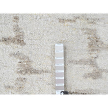 Load image into Gallery viewer, 8&#39;x10&#39; Bone White, Minimalist Swedish Design, Hand Knotted, Pure Wool, Oriental Rug FWR62154