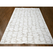 Load image into Gallery viewer, 12&#39;x14&#39;10&quot; Swan White, Minimalist Swedish Design, Hand Knotted, Natural Wool, Xl, Oversized, Oriental Rug FWR62160
