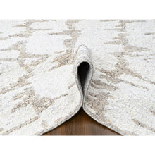 Load image into Gallery viewer, 12&#39;x14&#39;10&quot; Swan White, Minimalist Swedish Design, Hand Knotted, Natural Wool, Xl, Oversized, Oriental Rug FWR62160