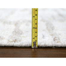 Load image into Gallery viewer, 9&#39;3&quot;x12&#39;2&quot; Bone White, Minimalist Swedish Design, Hand Knotted, 100% Wool, Oriental Rug FWR62166