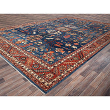 Load image into Gallery viewer, 10&#39;x13&#39;10&quot; Imperial Blue, Aryana Collection, Heriz All Over Design, Vegetable Dyes, Soft Pile, High Mountain Wool, Hand Knotted, Densely Woven, Oriental Rug FWR6228
