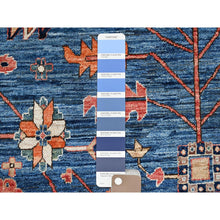 Load image into Gallery viewer, 10&#39;x13&#39;10&quot; Imperial Blue, Aryana Collection, Heriz All Over Design, Vegetable Dyes, Soft Pile, High Mountain Wool, Hand Knotted, Densely Woven, Oriental Rug FWR6228