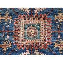 Load image into Gallery viewer, 10&#39;x13&#39;10&quot; Imperial Blue, Aryana Collection, Heriz All Over Design, Vegetable Dyes, Soft Pile, High Mountain Wool, Hand Knotted, Densely Woven, Oriental Rug FWR6228