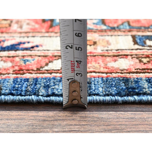 10'x13'10" Imperial Blue, Aryana Collection, Heriz All Over Design, Vegetable Dyes, Soft Pile, High Mountain Wool, Hand Knotted, Densely Woven, Oriental Rug FWR6228