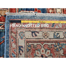 Load image into Gallery viewer, 10&#39;x13&#39;10&quot; Imperial Blue, Aryana Collection, Heriz All Over Design, Vegetable Dyes, Soft Pile, High Mountain Wool, Hand Knotted, Densely Woven, Oriental Rug FWR6228