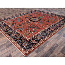 Load image into Gallery viewer, 8&#39;1&quot;x10&#39; Terracotta Red, Aryana Collection, Antique Heriz Design, Vegetable Dyes, Hand Knotted, Soft Pile, High Mountain Wool, Densely Woven, Oriental Rug FWR6264