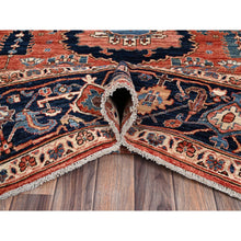 Load image into Gallery viewer, 8&#39;1&quot;x10&#39; Terracotta Red, Aryana Collection, Antique Heriz Design, Vegetable Dyes, Hand Knotted, Soft Pile, High Mountain Wool, Densely Woven, Oriental Rug FWR6264