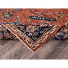 Load image into Gallery viewer, 8&#39;1&quot;x10&#39; Terracotta Red, Aryana Collection, Antique Heriz Design, Vegetable Dyes, Hand Knotted, Soft Pile, High Mountain Wool, Densely Woven, Oriental Rug FWR6264