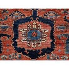 Load image into Gallery viewer, 8&#39;1&quot;x10&#39; Terracotta Red, Aryana Collection, Antique Heriz Design, Vegetable Dyes, Hand Knotted, Soft Pile, High Mountain Wool, Densely Woven, Oriental Rug FWR6264