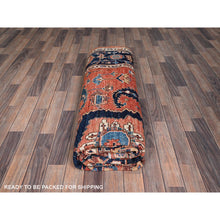 Load image into Gallery viewer, 8&#39;1&quot;x10&#39; Terracotta Red, Aryana Collection, Antique Heriz Design, Vegetable Dyes, Hand Knotted, Soft Pile, High Mountain Wool, Densely Woven, Oriental Rug FWR6264