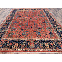 Load image into Gallery viewer, 8&#39;x10&#39;4&quot; Summer Fig Red, Aryana Grade, Bijar Garus Design, Vegetable Dyes, Soft Pile, High Mountain Wool, Hand Knotted, Densely Woven, Oriental Rug FWR6270