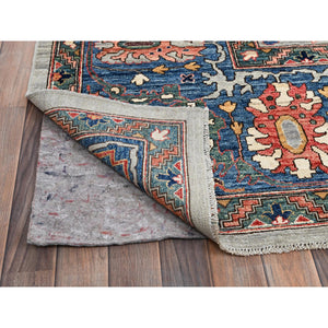 12'x14'10" Cloud Gray, Aryana Grade, Bijar Garus Design, Vegetable Dyes, High Mountain Wool, Hand Knotted, Soft Pile, Densely Woven, Oversized, Oriental Rug FWR6300