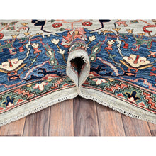 Load image into Gallery viewer, 12&#39;x14&#39;10&quot; Cloud Gray, Aryana Grade, Bijar Garus Design, Vegetable Dyes, High Mountain Wool, Hand Knotted, Soft Pile, Densely Woven, Oversized, Oriental Rug FWR6300