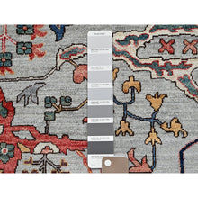 Load image into Gallery viewer, 12&#39;x14&#39;10&quot; Cloud Gray, Aryana Grade, Bijar Garus Design, Vegetable Dyes, High Mountain Wool, Hand Knotted, Soft Pile, Densely Woven, Oversized, Oriental Rug FWR6300