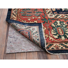 Load image into Gallery viewer, 11&#39;9&quot;x17&#39;7&quot; Midnight Blue, Aryana Collection, Bijar Garus Design, Vegetable Dyes, Soft Pile, High Mountain Wool, Hand Knotted, Densely Woven, Oversized, Oriental Rug FWR6312