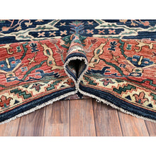 Load image into Gallery viewer, 11&#39;9&quot;x17&#39;7&quot; Midnight Blue, Aryana Collection, Bijar Garus Design, Vegetable Dyes, Soft Pile, High Mountain Wool, Hand Knotted, Densely Woven, Oversized, Oriental Rug FWR6312