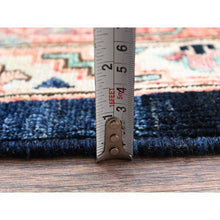 Load image into Gallery viewer, 11&#39;9&quot;x17&#39;7&quot; Midnight Blue, Aryana Collection, Bijar Garus Design, Vegetable Dyes, Soft Pile, High Mountain Wool, Hand Knotted, Densely Woven, Oversized, Oriental Rug FWR6312