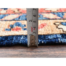 Load image into Gallery viewer, 12&#39;x18&#39;9&quot; Midnight Blue, Aryana Grade, Serapi Heriz With Flower Medallion Design, Vegetable Dyes, Soft Pile, High Mountain Wool, Hand Knotted, Densely Woven, Oversized, Oriental Rug FWR6318