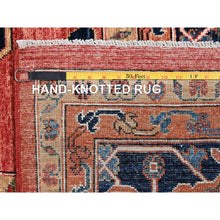 Load image into Gallery viewer, 11&#39;10&quot;x17&#39;7&quot; Coral Red, Aryana Collection, Serapi Heriz With Large Medallion Design, Vegetable Dyes, Soft Pile, High Mountain Wool, Hand Knotted, Densely Woven, Oversized, Oriental Rug FWR6324