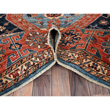 Load image into Gallery viewer, 6&#39;x8&#39;8&quot; Midnight Blue, Aryana Collection, Bakshaish Design With Geometric Medallion, Vegetable Dyes, Soft Pile, High Mountain Wool, Hand Knotted, Densely Woven, Oriental Rug FWR6330