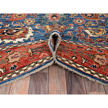 Load image into Gallery viewer, 6&#39;2&quot;x9&#39; Imperial Blue, Aryana Grade, Northwest Persian With All Over Design, Vegetable Dyes, Soft Pile, High Mountain Wool, Hand Knotted, Densely Woven, Oriental Rug FWR6336