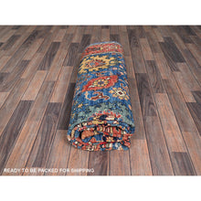 Load image into Gallery viewer, 6&#39;2&quot;x9&#39; Imperial Blue, Aryana Grade, Northwest Persian With All Over Design, Vegetable Dyes, Soft Pile, High Mountain Wool, Hand Knotted, Densely Woven, Oriental Rug FWR6336