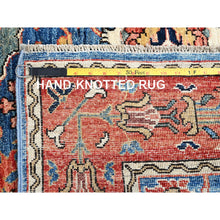 Load image into Gallery viewer, 6&#39;2&quot;x9&#39; Imperial Blue, Aryana Grade, Northwest Persian With All Over Design, Vegetable Dyes, Soft Pile, High Mountain Wool, Hand Knotted, Densely Woven, Oriental Rug FWR6336