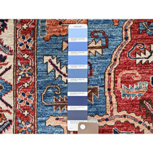 Load image into Gallery viewer, 6&#39;1&quot;x11&#39;7&quot; Bayern Blue, Aryana Grade, Serapi Heriz With Geometric Medallion Design, Vegetable Dyes, High Mountain Wool, Hand Knotted, Soft Pile, Densely Woven, Gallery Size, Wide Runner, Oriental Rug FWR6348