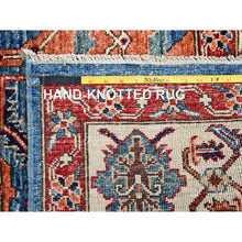 Load image into Gallery viewer, 6&#39;1&quot;x11&#39;7&quot; Bayern Blue, Aryana Grade, Serapi Heriz With Geometric Medallion Design, Vegetable Dyes, High Mountain Wool, Hand Knotted, Soft Pile, Densely Woven, Gallery Size, Wide Runner, Oriental Rug FWR6348