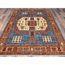 Load image into Gallery viewer, 5&#39;2&quot;x7&#39; Imperial Blue, Antique Karachopf Kazak Design, Vegetable Dyes, Soft Pile, High Mountain Wool, Hand Knotted, Densely Woven, Oriental Rug FWR6354